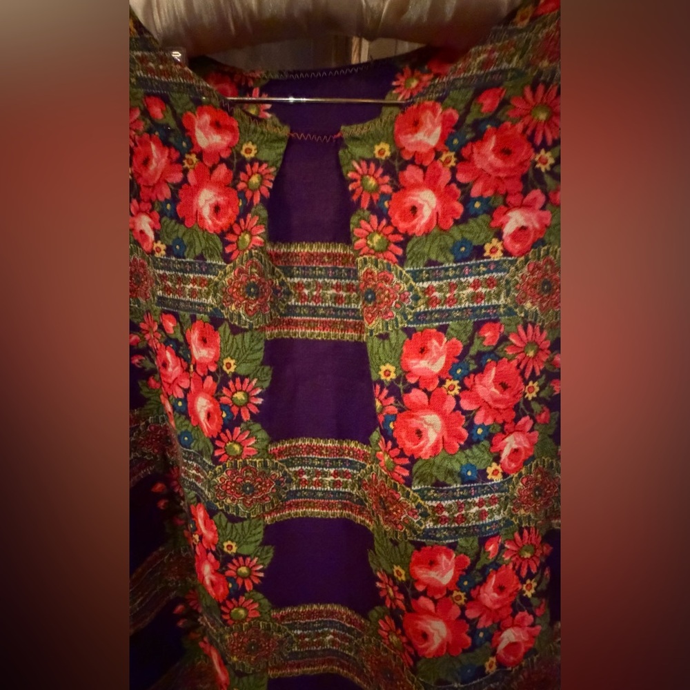 Incredible vintage handmade boho scarf top! - Picture 4 of 7